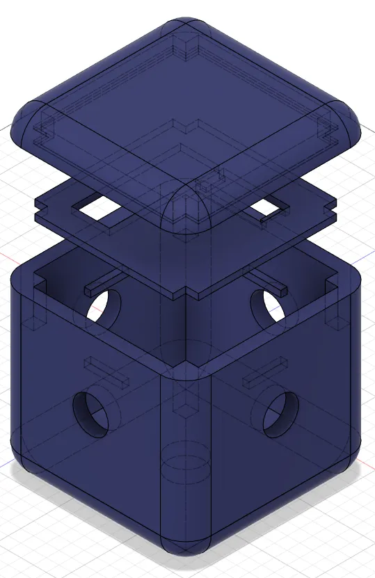 Exploded view CAD model