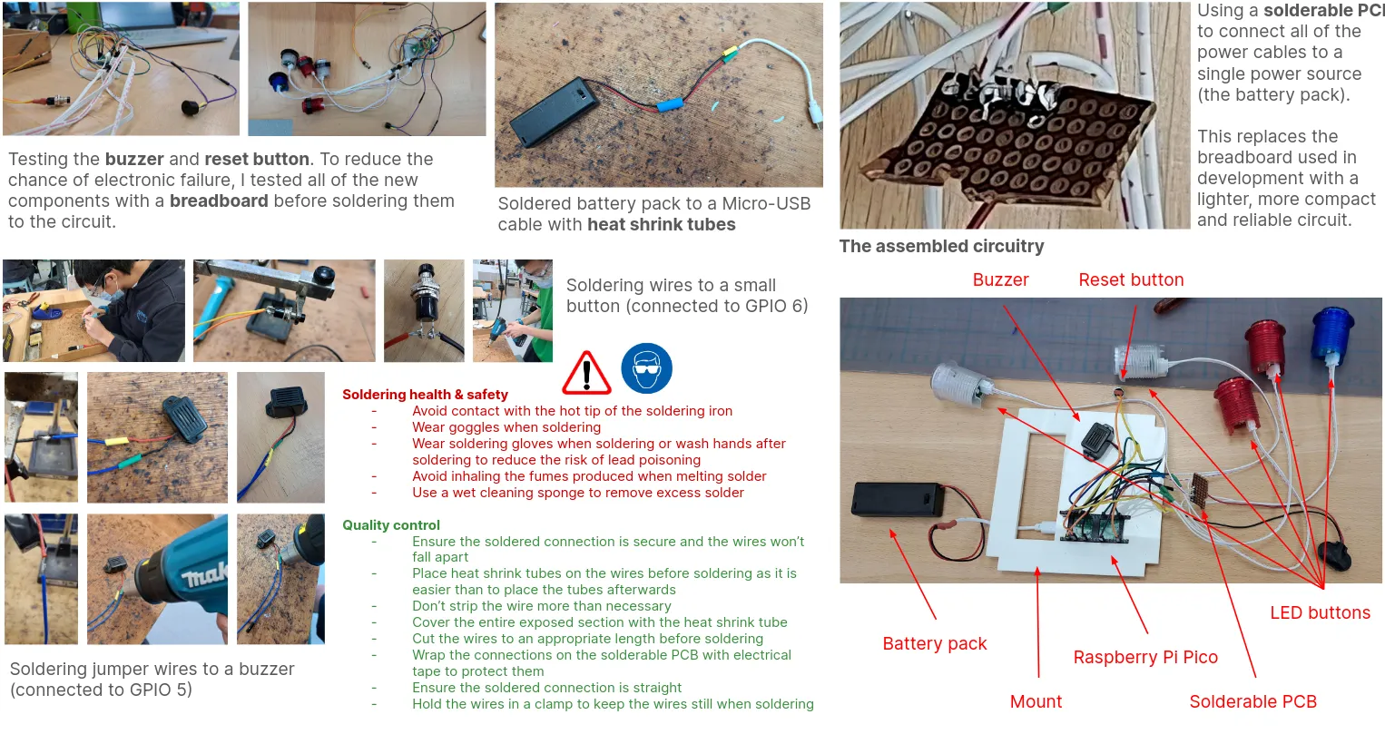 Soldering circuits